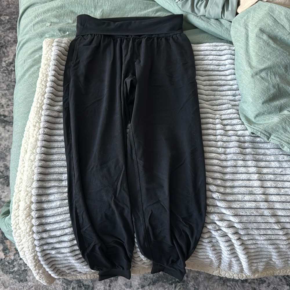 Pact Black Cotton Joggers